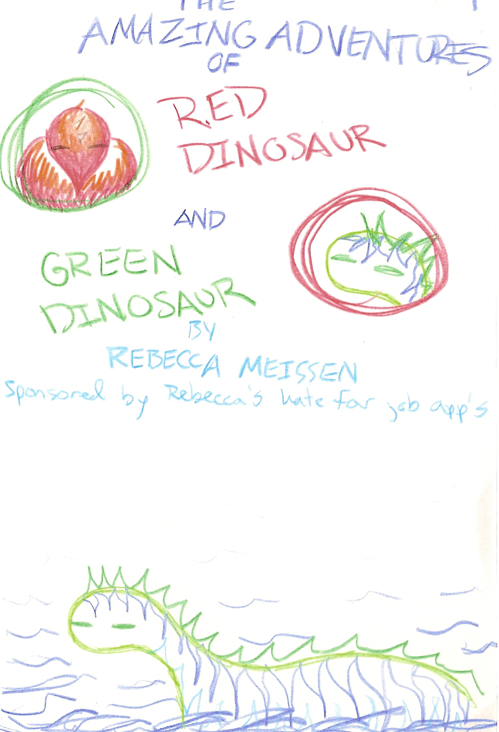 Red Dinosaur Green Dinosaur page1
