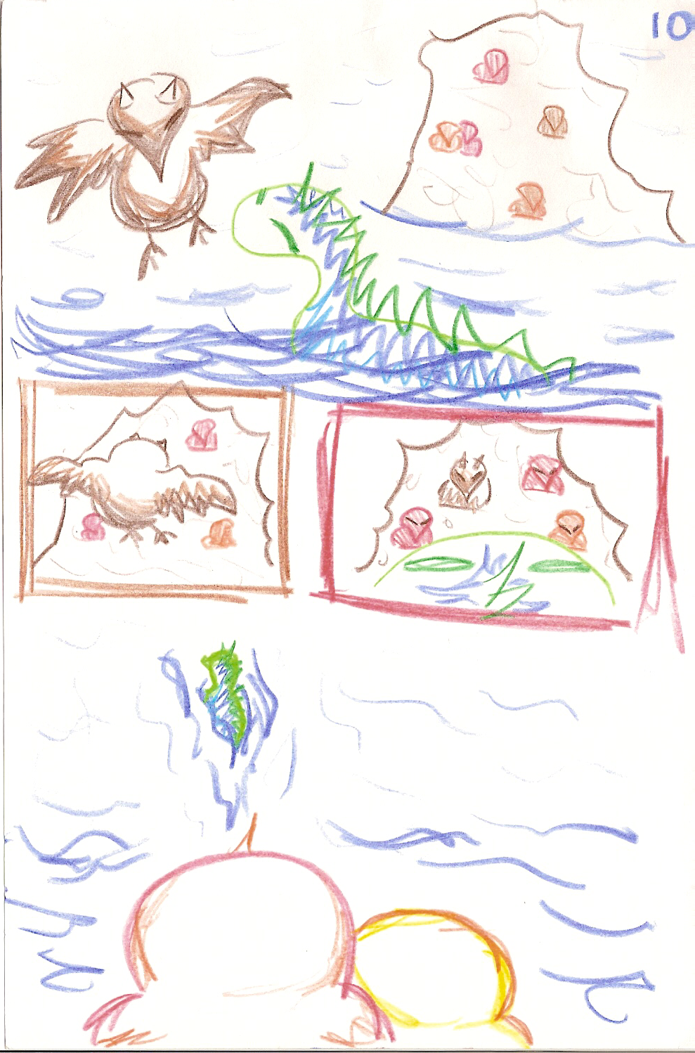 Red Dinosaur Green Dinosaur page10