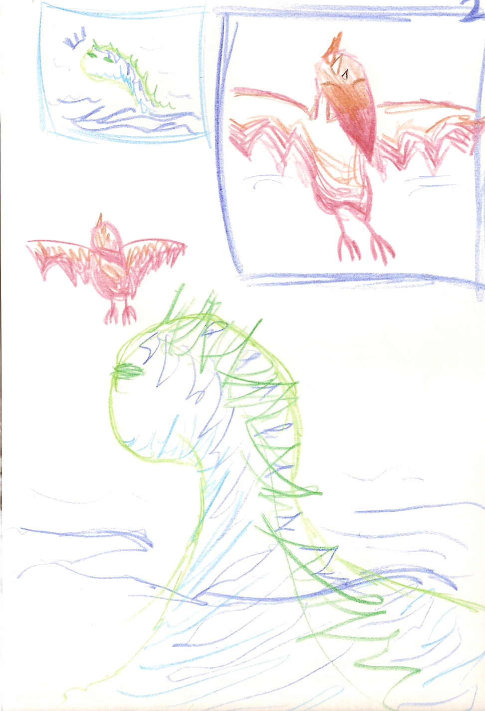 Red Dinosaur Green Dinosaur page1